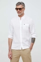 white Lacoste linen shirt