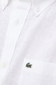Lacoste camicia di lino CH5699 bianco