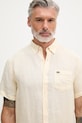 Lacoste košeľa pánska ľanová béžová CH5699