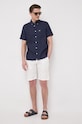 Lacoste linen shirt CH5699 navy SS25