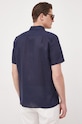 Clothing Lacoste linen shirt CH5699 navy