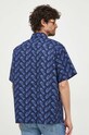 Odzież Lacoste koszula bawełniana CH5793 granatowy