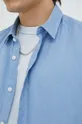 Drykorn camicia di lino Ruben blu