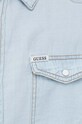 Guess koszula z domieszką lnu M3GH02.D4ZF1 niebieski SS23