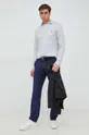 Βαμβακερό πουκάμισο Polo Ralph Lauren γκρί