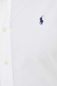 Памучна риза Polo Ralph Lauren 710899386 бял AW24