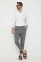 Odzież Polo Ralph Lauren koszula bawełniana 710899386 biały