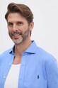 Βαμβακερό πουκάμισο Polo Ralph Lauren 710899386 μπλε