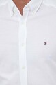 Βαμβακερό πουκάμισο Tommy Hilfiger MW0MW30675.PPYX λευκό