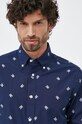 Βαμβακερό πουκάμισο Tommy Hilfiger MW0MW30696.PPYX σκούρο μπλε