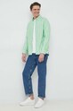 Odzież Tommy Hilfiger koszula bawełniana MW0MW30080.PPYX zielony