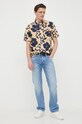 Plátěná košile Tommy Hilfiger MW0MW30912.PPYX námořnická modř SS23