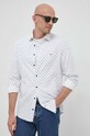 Βαμβακερό πουκάμισο Tommy Hilfiger λευκό MW0MW30577.PPYX