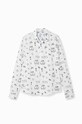Desigual camasa din bumbac 23SMCW16 alb