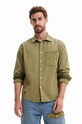 Бавовняна сорочка Desigual casual зелений 23SMCW33