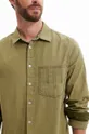 Хлопковая рубашка Desigual зелёный
