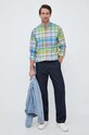 Бавовняна сорочка Polo Ralph Lauren 710906461 барвистий SS23