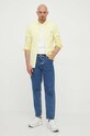 Polo Ralph Lauren camasa din bumbac 710906936 galben SS24