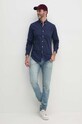 Odzież Polo Ralph Lauren koszula bawełniana 710906936 granatowy