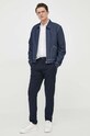 Oblečenie Ľanová košeľa United Colors of Benetton 5BKU5QJG8.101 biela