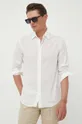 λευκό Βαμβακερό πουκάμισο United Colors of Benetton