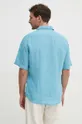 blu BOSS camicia di lino BOSS ORANGE