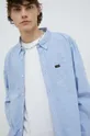 modrá Bavlnená košeľa Lee Pánsky