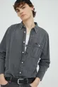 szary Lee koszula jeansowa Męski