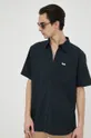 μαύρο Βαμβακερό πουκάμισο Wrangler Ανδρικά