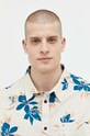 Памучна риза Quiksilver EQYWT04461 бежов
