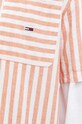 Košile s příměsí lnu Tommy Jeans DM0DM15938.PPYX oranžová SS23