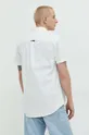 bela Bombažna srajca Tommy Jeans