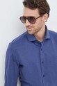 BOSS koszula bawełniana 50490482 granatowy