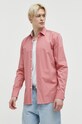 HUGO koszula bawełniana 50489845 różowy