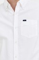 Superdry camasa din bumbac M4010623A.01C alb