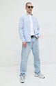 Košile Superdry M4010653A.8TS modrá SS23