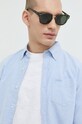Superdry koszula bawełniana niebieski M4010653A.8TS