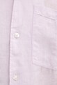 Льняная рубашка HUGO 50490761 фиолетовой
