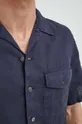 Льняная рубашка PS Paul Smith тёмно-синий