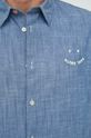 Bavlněné tričko PS Paul Smith světle modrá