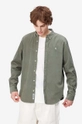 green Carhartt WIP cotton shirt Madison Fine Cord Shirt