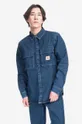 navy Carhartt WIP cotton shirt Monterey Men’s