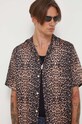 Риза AllSaints кафяв MS187Y