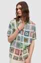 AllSaints koszula TUNIS SS SHIRT casual biały MS198Y