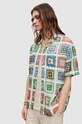 AllSaints koszula TUNIS SS SHIRT MS198Y biały SS23