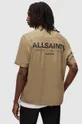 beżowy AllSaints koszula UNDERGROUND SS SHIRT