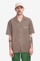 brown Rick Owens cotton shirt La Chemise Gaufree Men’s