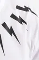 Neil Barett koszula bawełniana Bold Neck Short Sleeve Shirt Męski