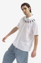 Neil Barett camicia in cotone Bold Neck Short Sleeve Shirt
