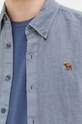 Πουκάμισο από λινό Abercrombie & Fitch KI125.3089.220 μπλε